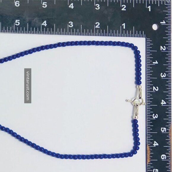 Lapis Lazuli Necklace, Big Stone Pendant Necklace, Gemstone Jewelry - Picture 8 of 11